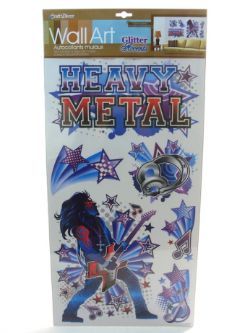 72 X WALL ART AUTOCOLLANTS HEAVY METAL (72)