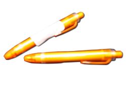 1000 X BALL PEN 'TRANSPARENT' ORANGE (1000) *NBC*