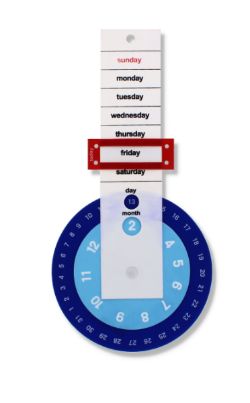 300 X ROTATING ENDLESS WALL CALENDAR (300) *NBC*