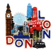 288 X FRIDGE MAGNET LONDON EYE/BRIDGE TAXI (12/288)