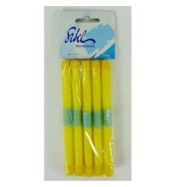 200 X YELLOW HAIR CURLERS'-MEDIUM (528) (40199)