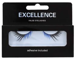 48 X EXCELLENCE FALSE EYELASHES BLACK & BLUE (12/0)