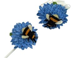 120 X BEE ON A DAISY MAGNET HOLDER (12)