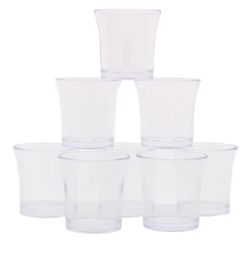 100 X 8 PACK PLASTIC SHOT GLASSES (100)
