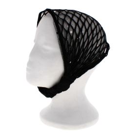 48 X BLACK LACE NET ELASTICATED HEADBAND (12/192)