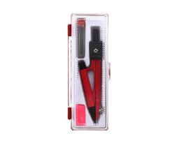 100 X 3PC GEOMETRY BOX-RED (250)