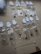 RQ + TIGERS EYE SS FLOWER NECKLACE JOBLOT OF 14- BRAND NEW