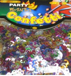 24 X FOIL TABLE PARTY CONFETTI-AGE 5 (24)