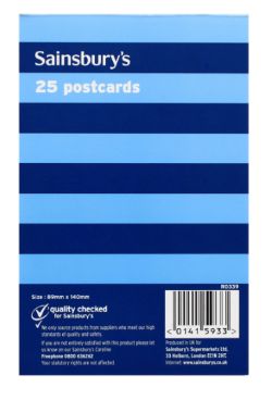 20 X 25 WHITE POSTCARDS (PAD) (20)