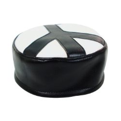 72 X BLACK & WHITE PEACE SYMBOL HAT – (72)