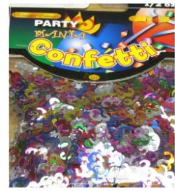 24 X FOIL TABLE PARTY CONFETTI-AGE 6 (24)