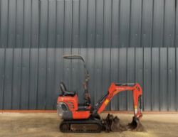 2020 KUBOTA K008-3 1T MINI EXCAVATOR – 1,722 HOURS – INCLUDES 3 BUCKETS