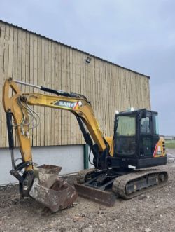 2023 SANY SY60C 6T EXCAVATOR – 3 BUCKETS – QUICK HITCH – 1,000 HOURS