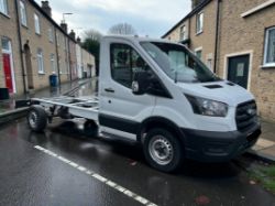 **(ONLY 81K MILEAGE)** 2022 (22 REG) FORD TRANSIT 2.0 ECOBLUE 130BHP L4H1 LWB CHASSIS
