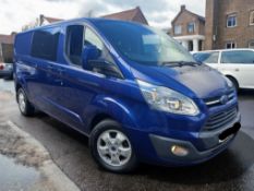 2017 FORD TRANSIT CUSTOM 290 LIMITED LWB CREW VAN (L2 H1) >>--NO VAT ON HAMMER--<<