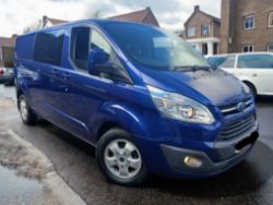 2017 FORD TRANSIT CUSTOM 290 LIMITED LWB CREW VAN (L2 H1) >>--NO VAT ON HAMMER--<<