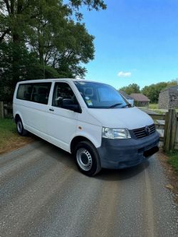 2007 VOLKSWAGEN TRANSPORTER T32 102 TDI LWB 9-SEATER WINDOW VAN–95K MILES