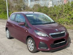 **(ONLY 112K MILEAGE)** 2017 PEUGEOT 108 ACTIVE 1.0L PETROL MANUAL >>--NO VAT ON HAMMER--<<