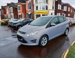 **(ONLY 92K MILEAGE)** 2013 FORD C-MAX ZETEC TDCI 1.6 DIESEL MANUAL MPV IN SILVER