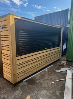 14FT X 8FT SHIPPING CONTAINER – STREET FOOD / COFFEE SHOP / FOOD KIOSK / EVENT USE