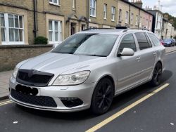 2012 SKODA OCTAVIA VRS TFSI 2.0 PETROL MANUAL ESTATE IN SILVER >>--NO VAT ON HAMMER--<<