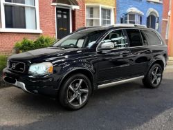 **(ONLY 122K MILEAGE)** 2013 VOLVO XC90 R-DESIGN NAV D5 AWD AUTO BLACK >>--NO VAT ON HAMMER--<<