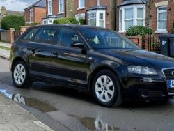 2006 AUDI A3 SE TDI 170 A 1968CC DIESEL AUTOMATIC BLACK >>--NO VAT ON HAMMER--<<