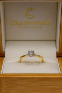 0.45CT DIAMOND SOLITAIRE ENGAGEMENT RING 18CT YELLOW GOLD. SIZE L 1/2 VALUE CERTIFICATED £2490
