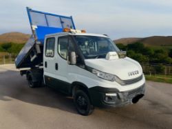 **(ONLY 59K MILEAGE)** 2016 IVECO DAILY CREW CAB TIPPER