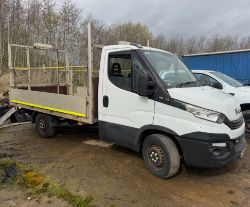 2018 IVECO DAILY 35S14 SEMI-AUTOMATIC DIESEL CHASSIS CAB, WHITE