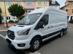 **(ONLY 20K MILEAGE)** 2025 (25 REG) FORD TRANSIT T350 165 BHP EXLWB EXHIGH ROOF JUMBO LIMITED L4 H3