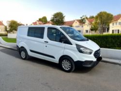 **(ONLY 109K MILEAGE)** 2019 FORD TRANSIT CUSTOM 280 LEADER 5-SEAT VAN >>--NO VAT ON HAMMER--<<