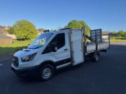 **(ONLY 89K MILEAGE)** 2018 FORD TRANSIT 350 2.0 TDCI DROPSIDE MANUAL CHASSIS CAB