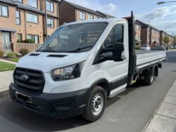 **(ONLY 81K MILEAGE)** 2022 FORD TRANSIT 2.0 ECOBLUE 130BHP L4H1 LWB 14FT ALLOY DROPSIDE