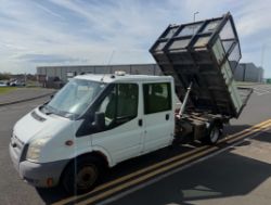 2013 FORD TRANSIT 125 T350 RWD 2.2 DIESEL MANUAL CHASSIS CAB WHITE