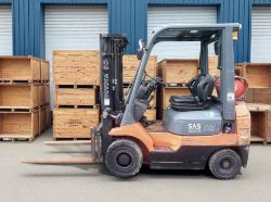 2007 TOYOTA 7FGF18 FORKLIFT – CONTAINER SPEC