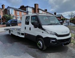 **(ONLY 58K MILEAGE)** 2019 IVECO DAILY 70C18D 3.0 DIESEL LWB RECOVERY LORRY WHITE