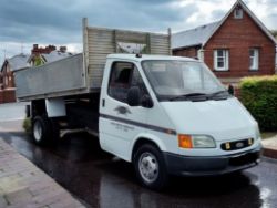 **(ONLY 92K MILEAGE)** 2000 FORD TRANSIT 190 LWB 2500CC TIPPER PICK UP>>--NO VAT ON HAMMER--<<
