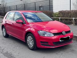 **(ONLY 100K MILEAGE)** 2014 VOLKSWAGEN GOLF TDI 1.6 MANUAL RED HATCHBACK >>--NO VAT ON HAMMER--<<
