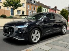 **(ONLY 90K MILEAGE)** 2019 AUDI Q8 S LINE 50 TDI QUATTRO AUTO BLACK >>--NO VAT ON HAMMER--<<