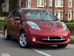 **(ONLY 56K MILEAGE)** 2013 NISSAN LEAF 24KWH AUTO 5DR ELECTRIC RED >>--NO VAT ON HAMMER--<<