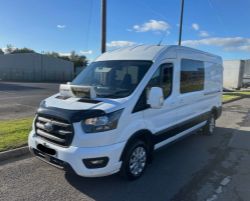 **(ONLY 32K MILEAGE)** 2022 FORD TRANSIT 2.0 ECOBLUE 130PS H2 LEADER PANEL >>--NO VAT ON HAMMER--<<