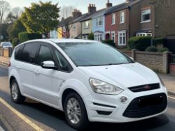 2011 FORD S-MAX ZETEC TURBO 1596CC PETROL MANUAL MPV WHITE >>--NO VAT ON HAMMER--<<