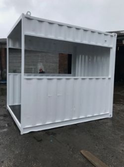 10FT X 8FT SMOKING SHELTER SHIPPING CONTAINER