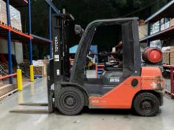 2019 TOYOTA 02-8FGF25 FORKLIFT RUNNING HOURS: 2,281 HOURS