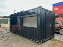 20FT X 8FT SHIPPING CONTAINER – STREET FOOD / COFFEE SHOP / FOOD KIOSK / EVENT USE