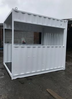 10FT X 8FT SMOKING SHELTER SHIPPING CONTAINER