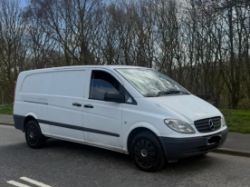 2010 MERCEDES VITO 109 CDI XLONG L2H2 2148CC MANUAL DIESEL PANEL VAN WHITE >>--NO VAT ON HAMMER--<<
