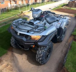 SUZUKI KING QUAD 500 AXI 2022 MODEL IN SILVER CLEAN