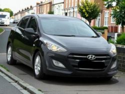 2015 HYUNDAI I30 SE BLUE DRIVE CRDI 1.6 DIESEL MANUAL HATCHBACK BLACK >>--NO VAT ON HAMMER--<<